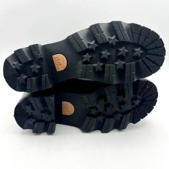 Sorel Womens Joan Now Chelsea Boot US 8.5 EU 39.5 Black Leather Waterproof NIB - Picture 10 of 11